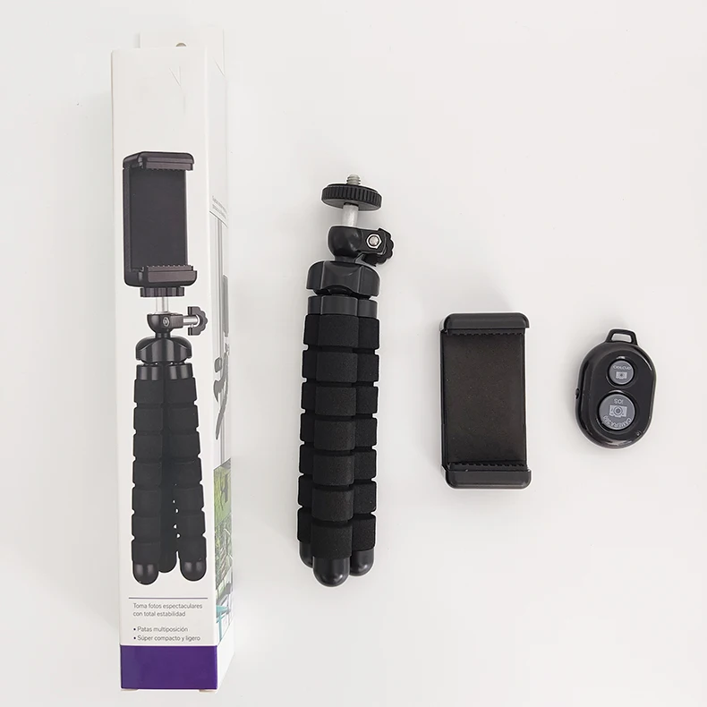 Mini Portable Flexible Sponge Tripod Stand Mount for GoPro Mobile Phone Smartphone Camera Tripod set