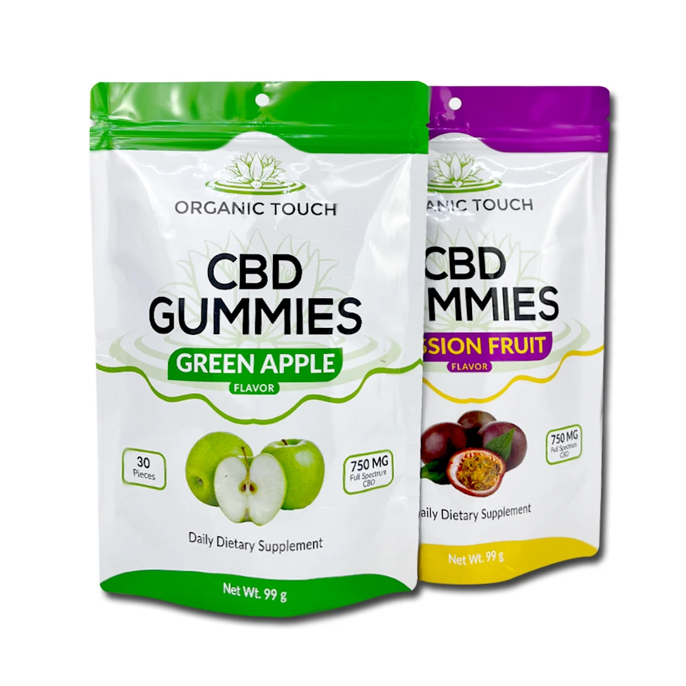 Custom plastic bags aluminum foil 99g candy fruit vitamin gummy cookie stand up zipper bag with hang hole