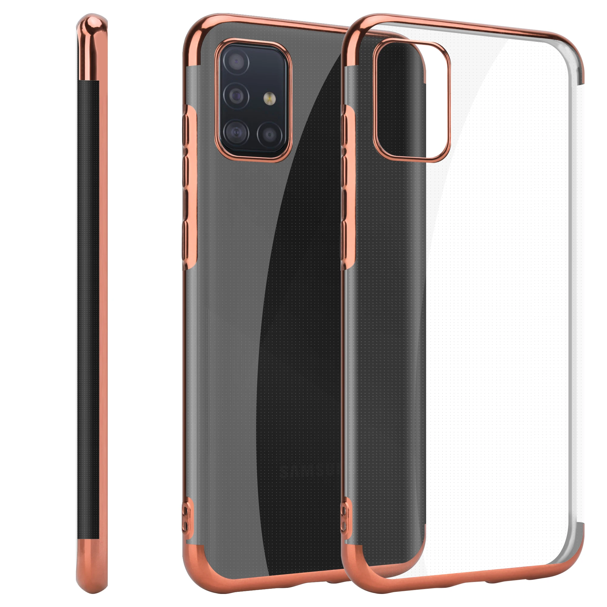 Flexible Ultra Thin Leather Case with Silion Gel Mobile Phone Case for Samsung Galaxy A51