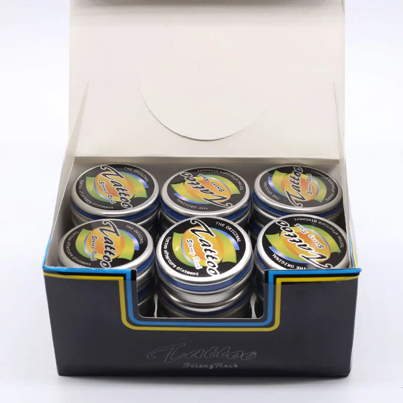 Wholesale Tattoo Repair Balm Aftercare Cream After Care Anti Scar STRONG ROCK Skin Healing Supplies Classic Iron Box