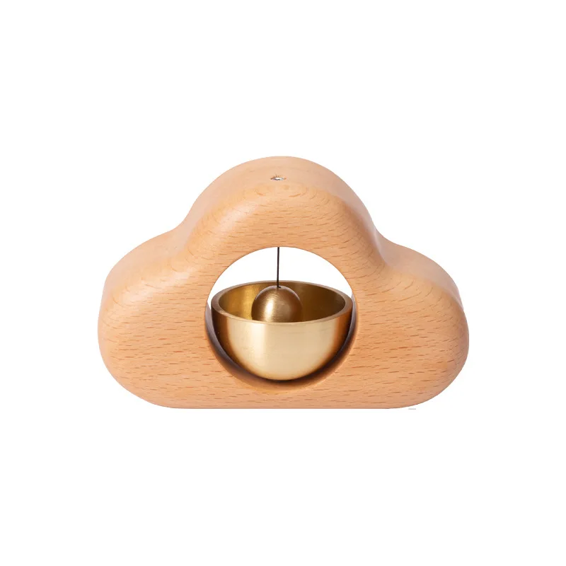 New Hot Selling Products Antique Wooden Decorative Cloud Shape Doorbell Button