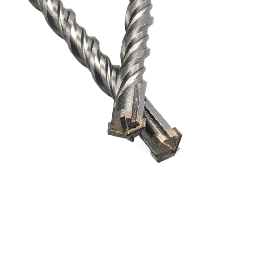 EUROCUT Carbide Cross Tip 4 Cutters Brocas SDS Max Rotary Hammer Drill Bits for Granite Concrete Rock Stone