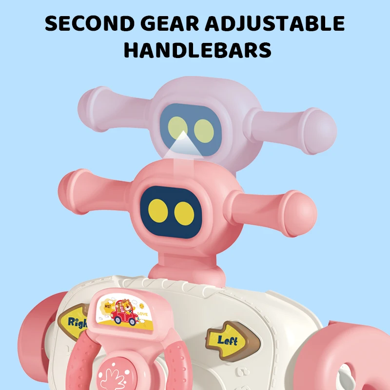 Zhorya Musical Baby Walker Sit-To-Stand Learning Walker Kids 5 IN 1 Baby Activity Walker With Wheels And Seat