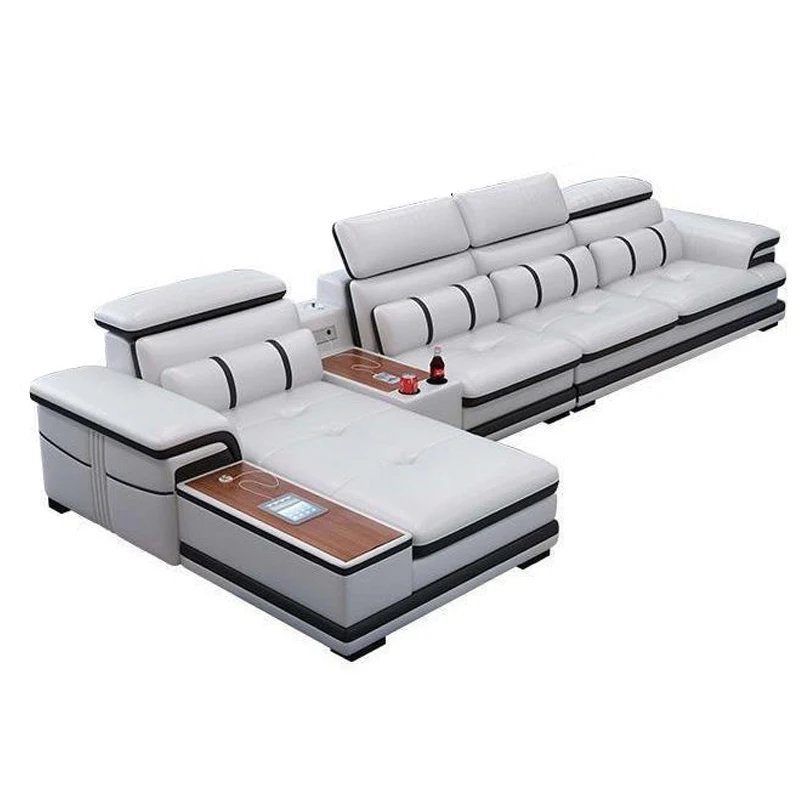 Customizable hot Modern massage luxury Micro fabric leather Reclining Italian leather Folding Multi purposes living room Sofas