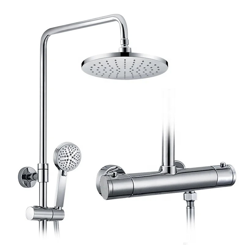 HIMARK rain shower set robinet colonne de douche mitigeur douch bathroom thermostatic rainfall bath & shower mixer faucet set