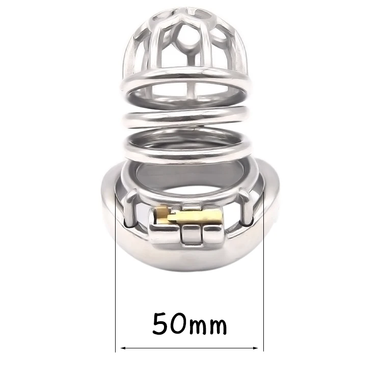 FRRK Cock Penis Cage Metal Chastity Device BDSM Restraint Lockable Male Chastity Stainless Steel Penis Cage Fun Play For Men