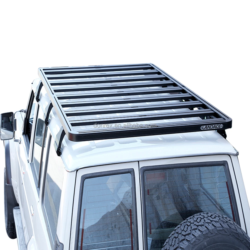Patrol Y60 Suv Flat Aluminum 4X4 Roof Rack Gutter Clamps Slim Car Roof Racks for Nissan