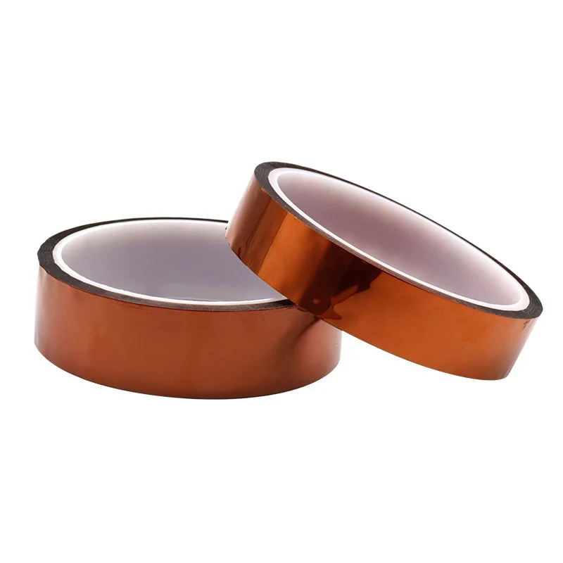 3/5/8/10/15/20/25mm 33M Adhesive Tape High Temperature Heat Resistant Polyimide Thermal Insulation Tape For Repair Tool