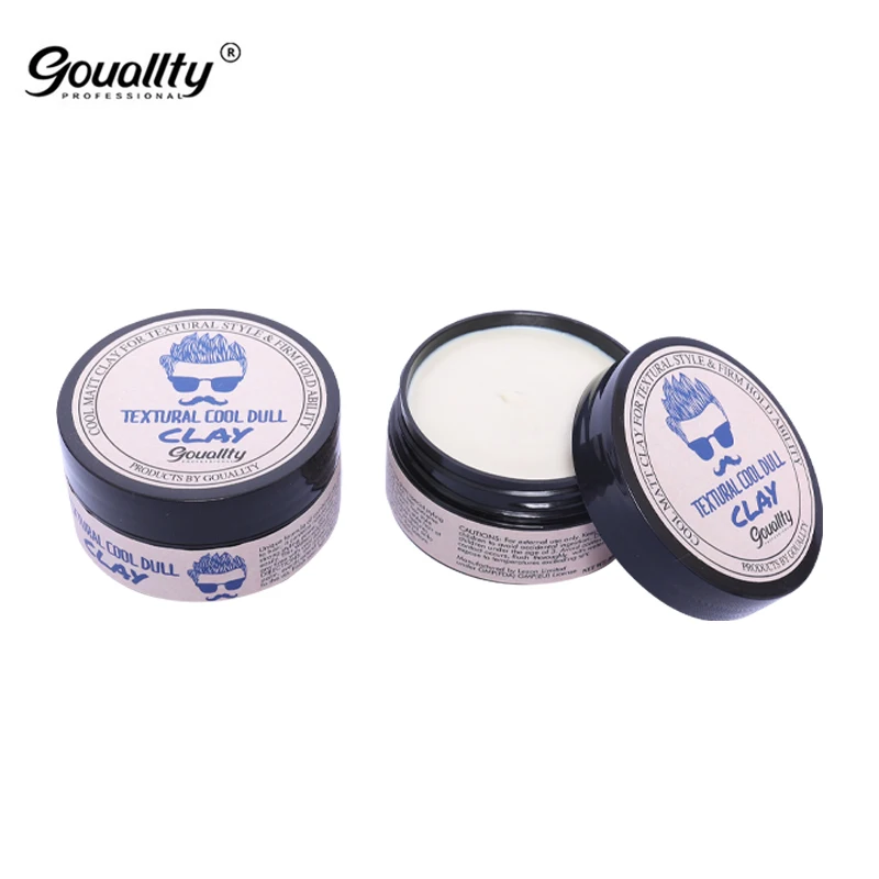 
Brand new water based strong hold hair gel wax firm glass jar no flakes natural smell and scent pomade hair for men 