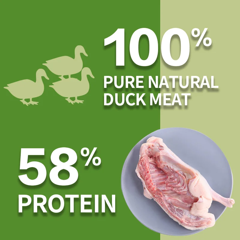 Organic Toptrees 90g Dog Snacks Dry Duck Jerky  Organic Duck Breast Filets Dog Treats