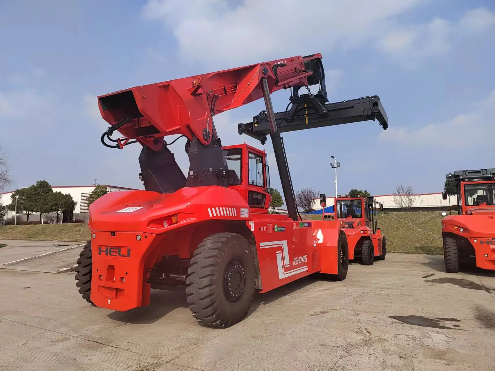 Good Condition 45 ton Heli Reach Stacker RSHD45 Container Handler For Sale
