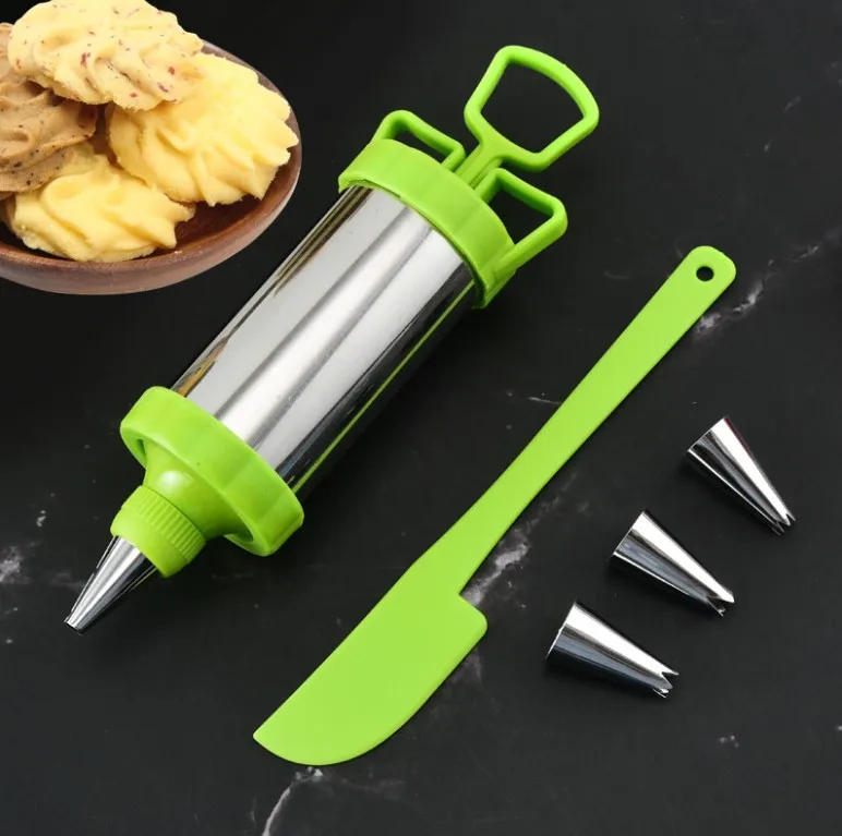 Baking Tools Stainless Steel Framing Gun Cake Oil Mounting Spout Plastic diy Cookie Framing