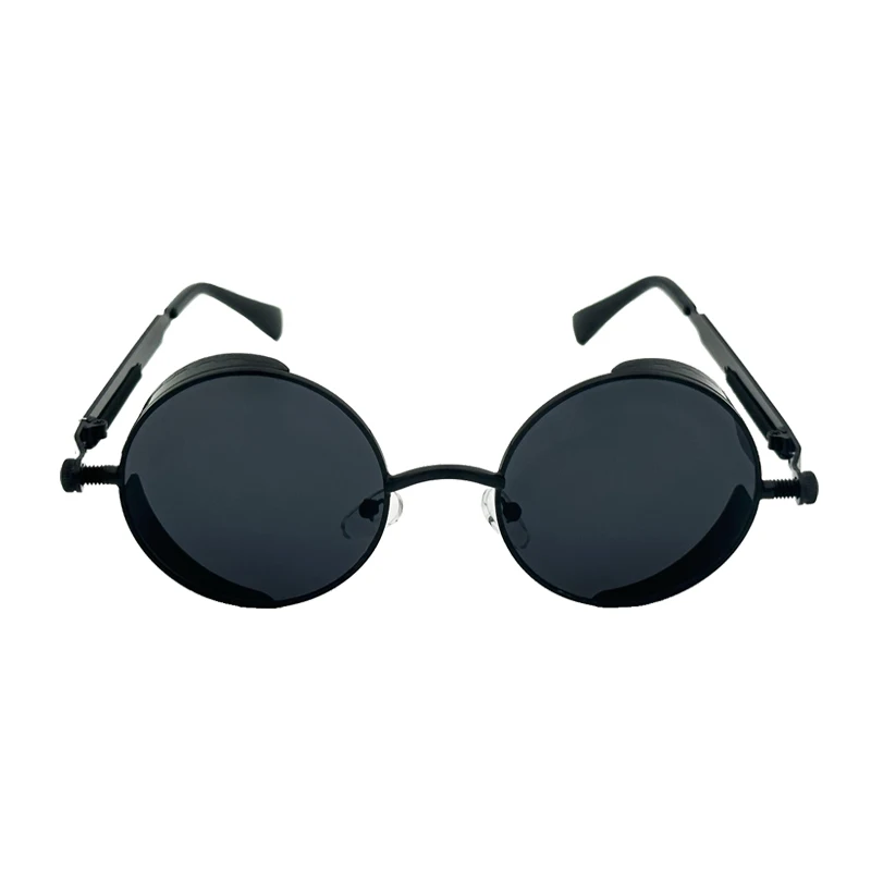 Vintage Metal Sunglasses for men and women UV400 Gold Black Sun Glasses Steampunk Style eyeglasses