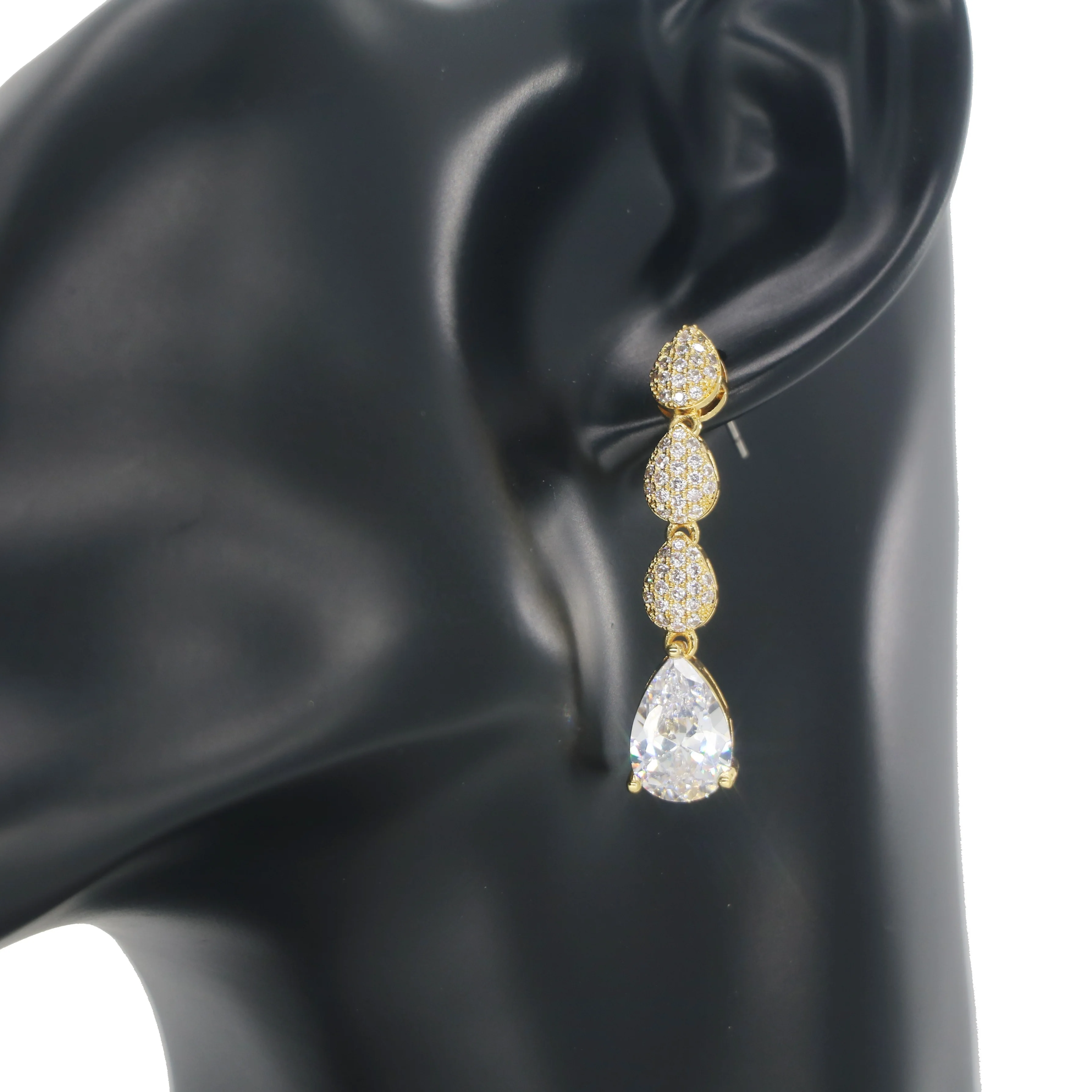 Bedazzled fashion good price women jewelry set saudi arabia gold wedding party jewelry set