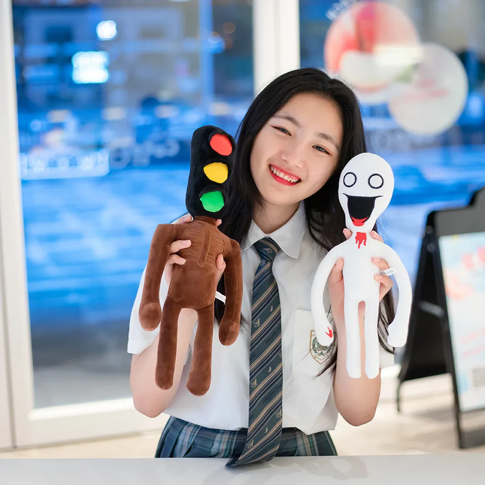 Bendable Siren Head Plush Toys Office Decoration Standing Siren Head Stuffed Toy Desktop Ornaments Plushie Dolls Pillow Gift