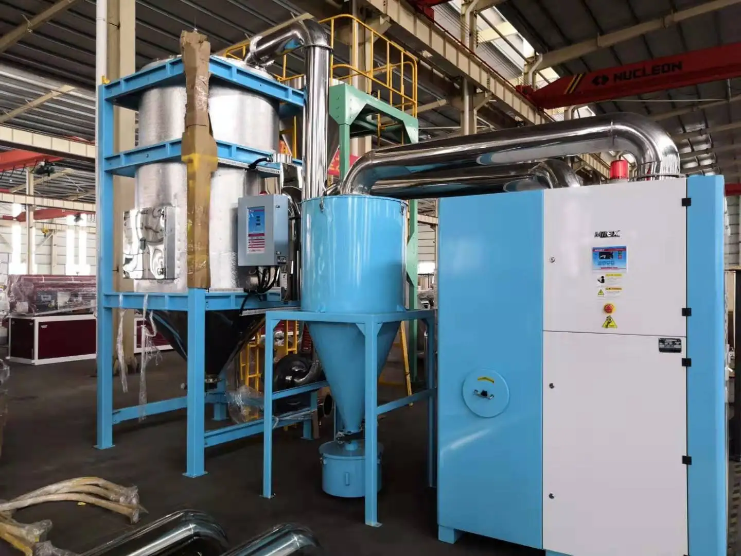 2 in 1 Honeycomb Dehumidifier for PA PC PBT PET Plastic Material drying and dehumidifying with dust collcet