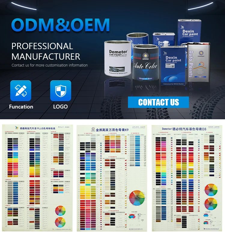 Professional spray acrylic paints epoxy 1k primer surfacer 2k paint auto plastic primer