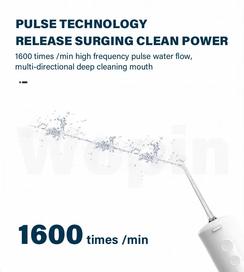 Wholesale Electric water Flosser Waterproof ipx7 Rechargeable Oral Irrigator Professional Teeth Cleaning Water Jet USB Household