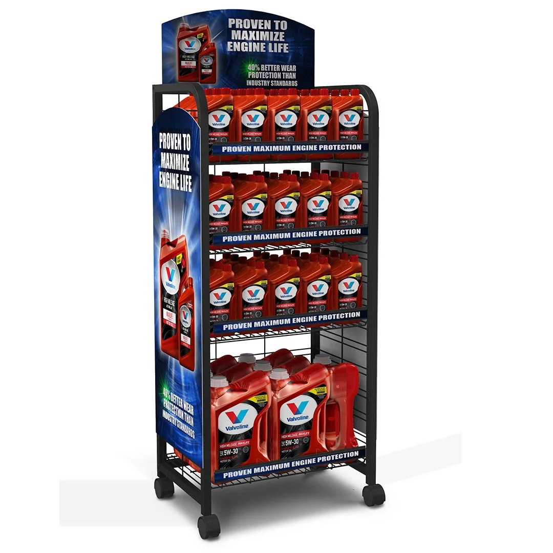 Premium Candy Display Rack Point of Purchase Metal Shelf Display