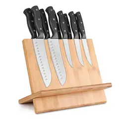 Bamboo Magnetic Knife Holder Knife Organizer Block