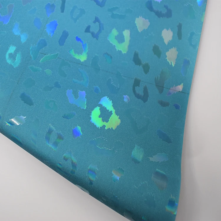 newest leopard design  pu leather fabric for bag shoes crafts