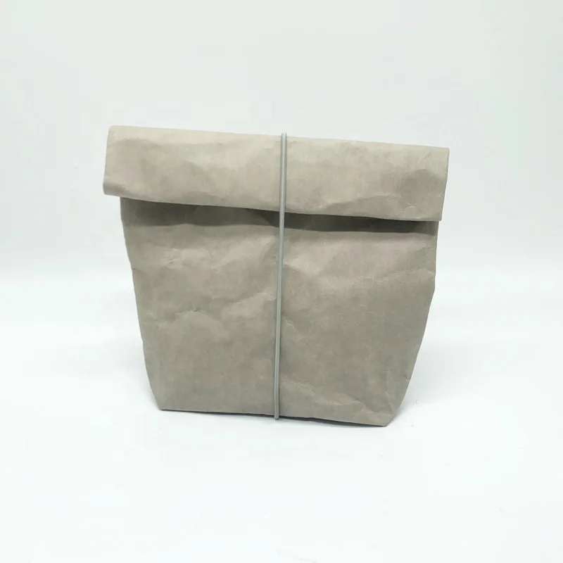 No Handle Design Fashion trends kraft paper bag Custom Printed Logo Recycle Washable Reusable Daily Commuting Package