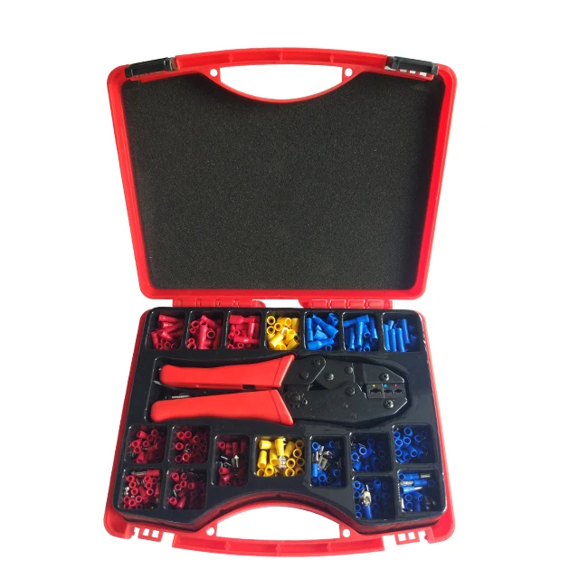 Plating tin insulated spade fork cable lug terminal connector Crimp crimping tool Terminals