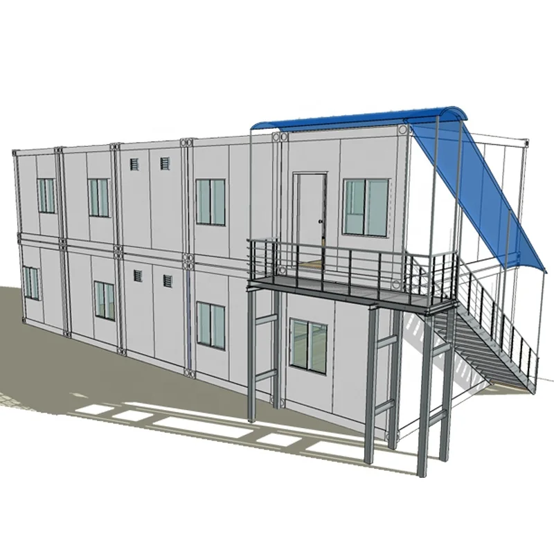 China cheap tiny house prefab office flat pack manufactured flat pack home with bathroom and kitchen of Hysun