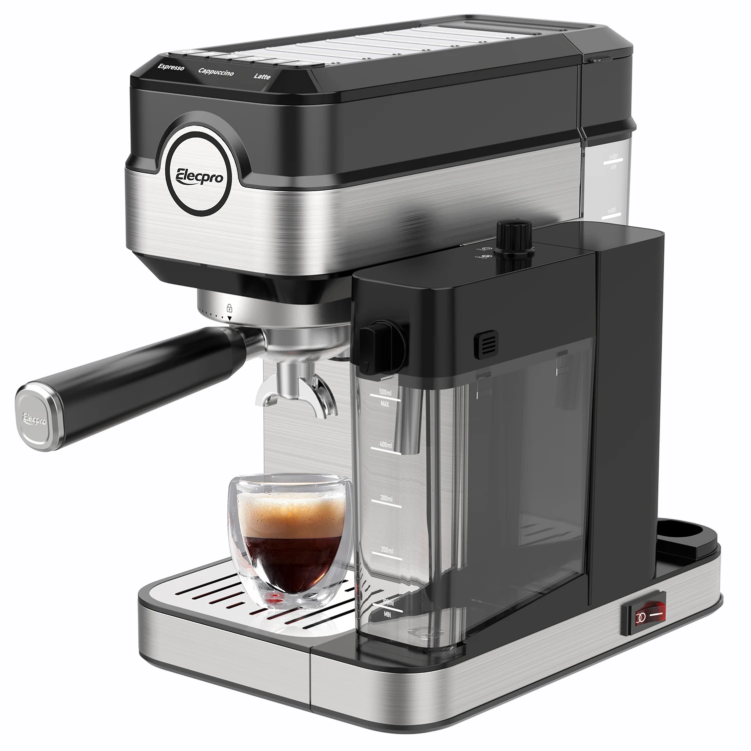 Suppliers OEM ODM Espresso and Cappuccino Latte Machine with Auto Milk Frother Stainless Steel Design Espresso Coffee Machine