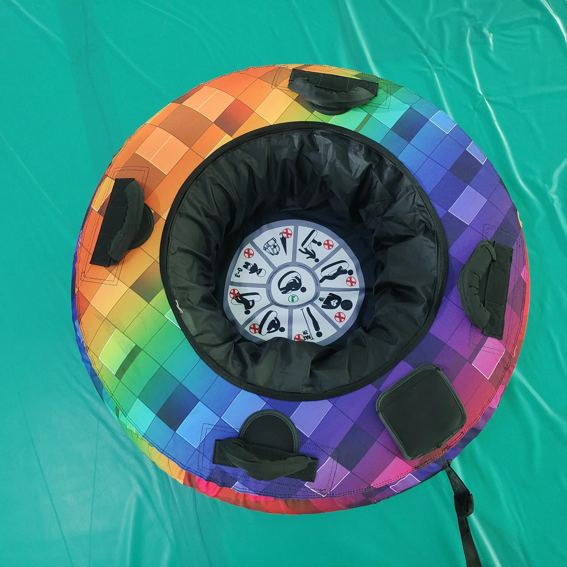 Inflatable Snow Tube-Winter Inflatable Sled for Snow Tubing, Sledding, and Outdoor Fun