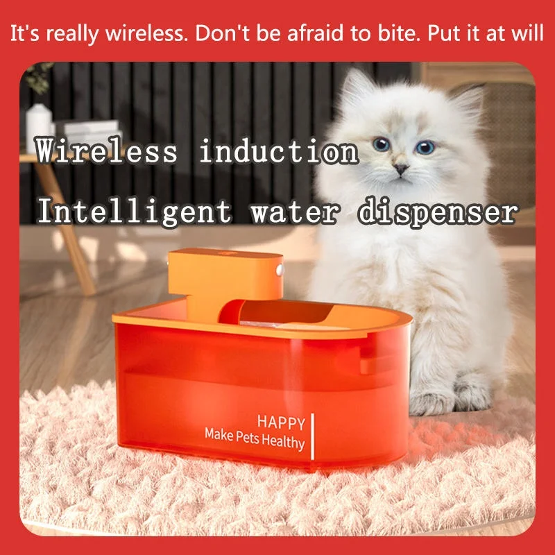 Cheap Smart pet 1.8l Large Capacity Power Saving Safe Energy-saving Wireless Induction Drinking Fountain Pet