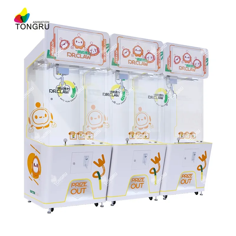 OEM plush machines coin operated machine toy claw crane arcade video game stuffed crane claw machines