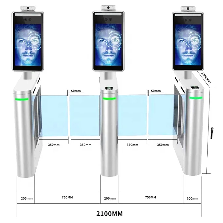 Ai face recognition temperature measurement camera access control