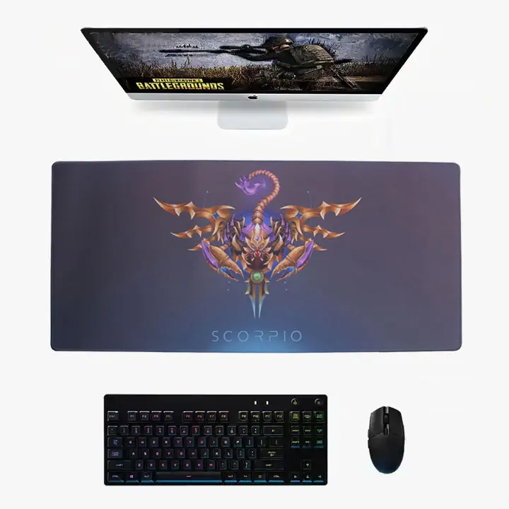 ergonomic design leather desk mat keyboard wrist rest custom ergonomic mousepad