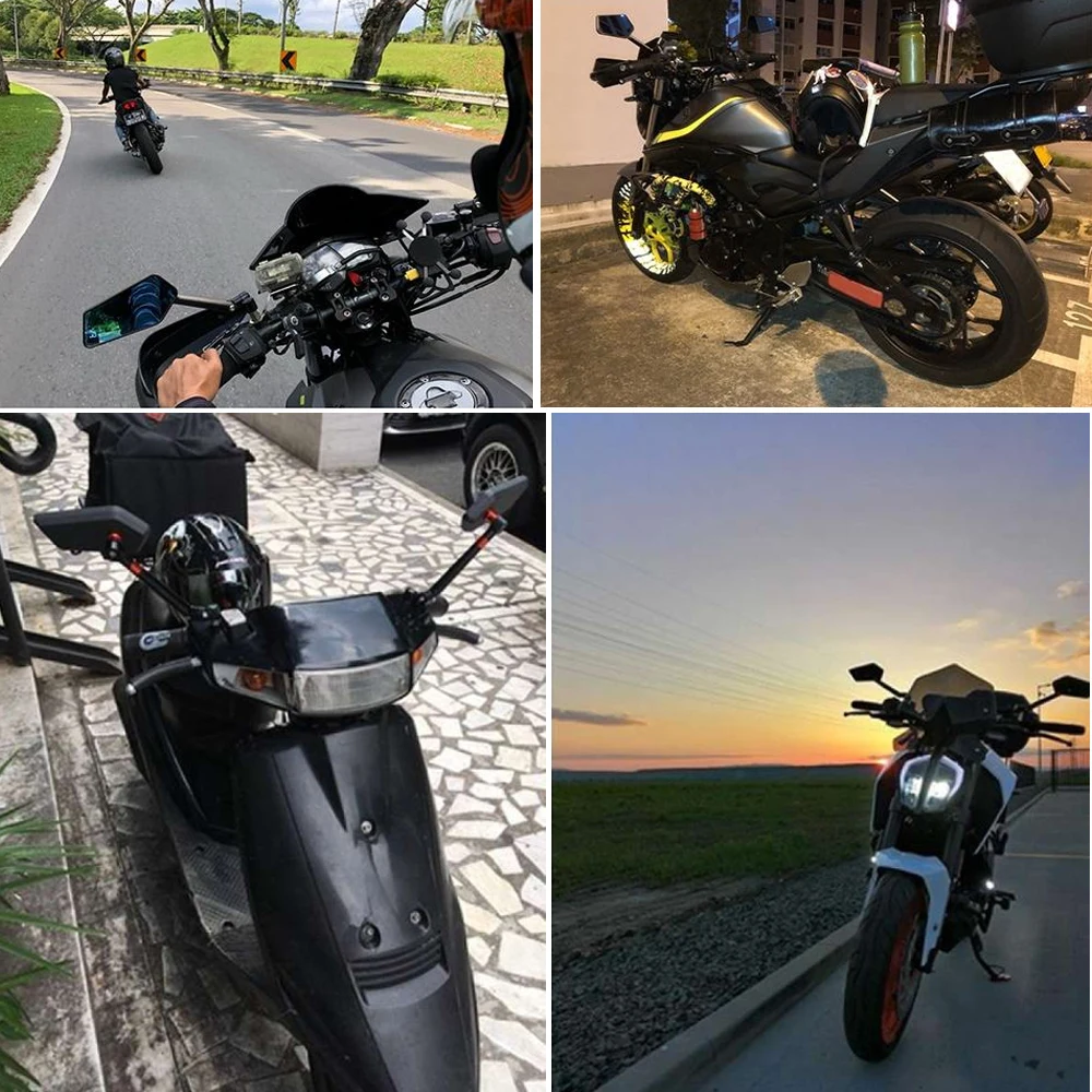 CNC rearview mirror adjust 360  for Retrofit motorcycle with M8 / M10 screw