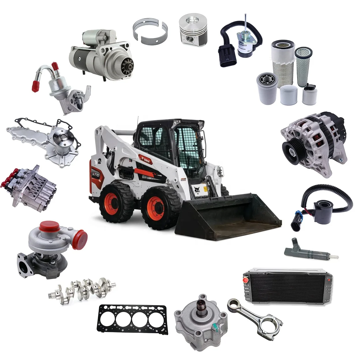 Aftermarket Air Conditioning Compressor 7375988 For Bobcat Compact Tractor CT2535CH CT2540CH CT5545CH CT5550CH CT5555CH CT5558CH