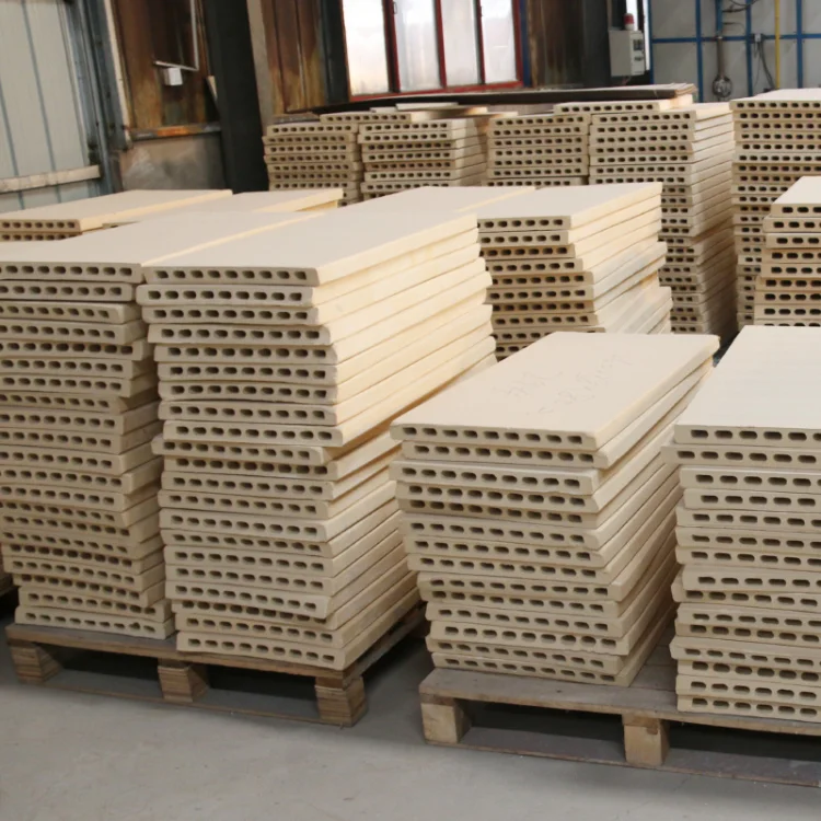 Refractory Kiln Shelf Slab Cordierite Mullite Ceramic Plates support For Pottery Kiln Furniture