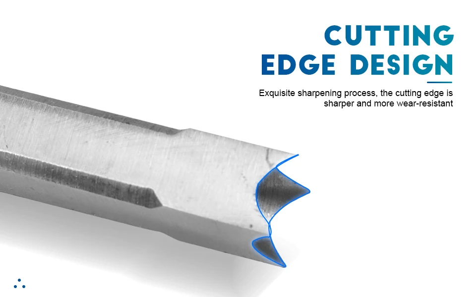 NINDEJIN 4pcs High Speed Steel Woodworking Auger Square Hole Mortising Chisel Tools Wood Carving Drill bits