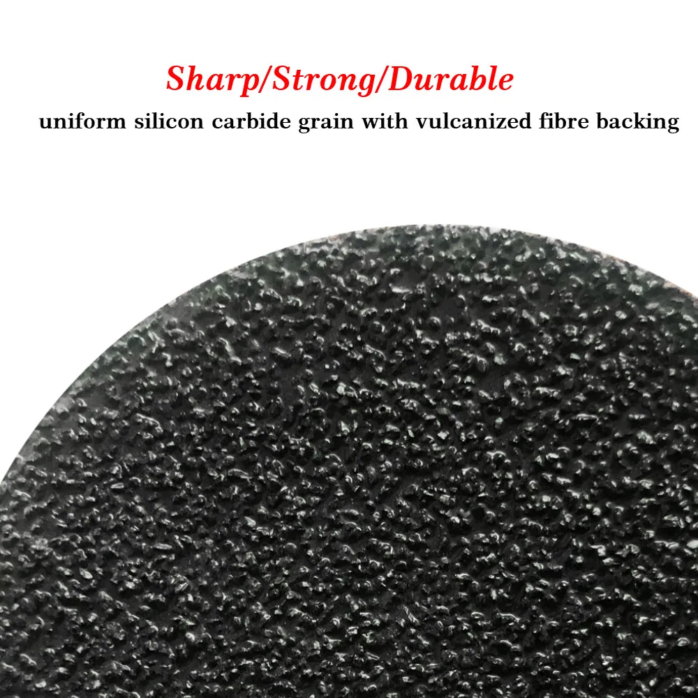 Black fiber disc High quality 115mm 125mm 180mm fiber disc Silicon Carbide fiber disc with round or cross hole for grinding