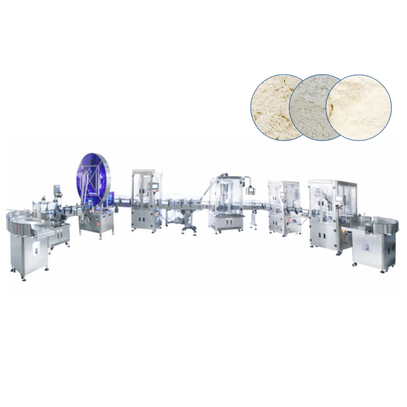 Automatic Protein Powder Weighing Filling Can Sealing Production Line Protein Powder Filling Line