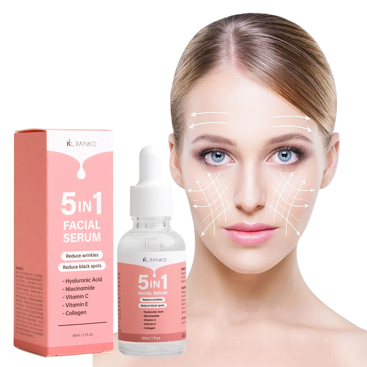 Suitable for All Skin Types 5-in-1 Facial Serum Best Suited for All Skin Types Including Dry, Oily, Acne-prone, Sensitive Skin