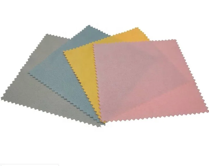 Microfiber Jewelry Cleaning Cloth Silver Jewelry Cleaner Polishing Cloth for Gold Platinum Diamond Brass Mental Watches Coin