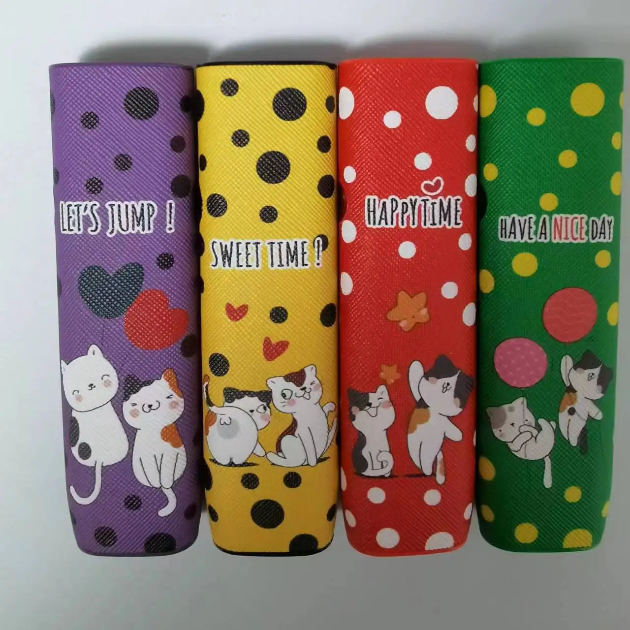 New Design Custom Pattern Cartoon Cat PU Leather Case for IQO ILUM One Protection Cover