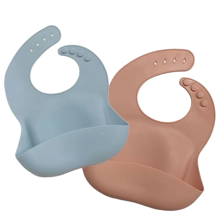 
custom logo colourful silicon and washsble feeding toddler baby bib set 