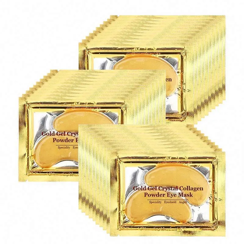 New and Puffiness Under Pads for Puffy Eyes Private Label Moisturizing Lifting Brightening Crystal Pink Black 24k Collagen Eye Mask