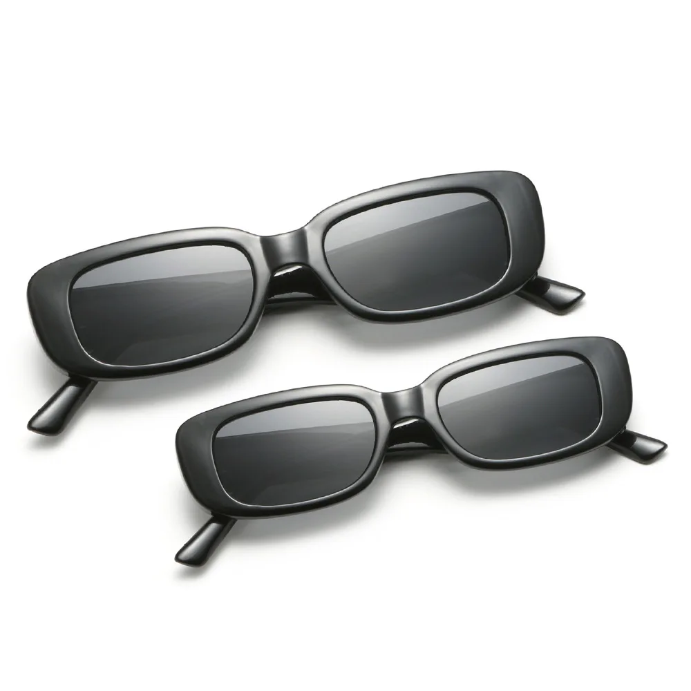 1 Set 2 pcs Matching Mother and Daughter Small Shades Square Kids Sun Glasses Mommy and Me Sunglasses 2021