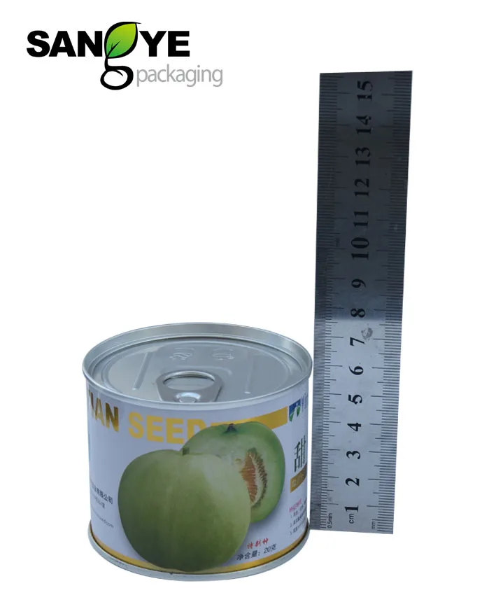 100ML 250ML 450ML 1000ML Wholesale Easy Open Tin Can For Vegetable Seeds Package