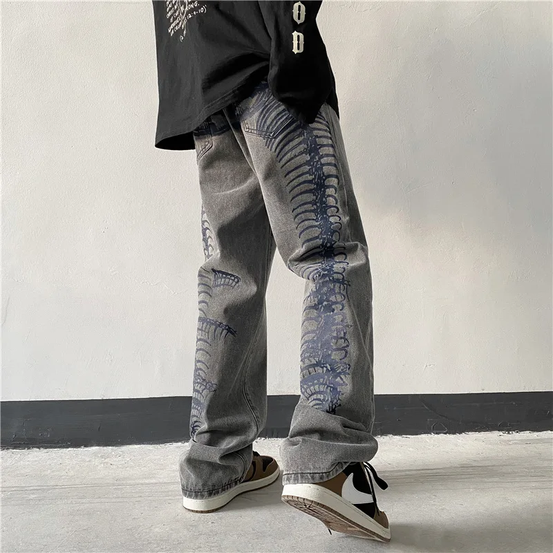 Purple brand Ripped denim jeans meFor men Stretch Trousers Blue Ripped Pants Elastic High Quality Brand Slim Jeans