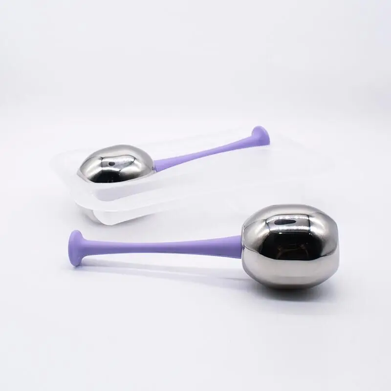 Gua Sha Tools Set Cooling ice sphere ice globes eye lift roller Massage Beauty therapy cold Roller Cryo Freeze Tool