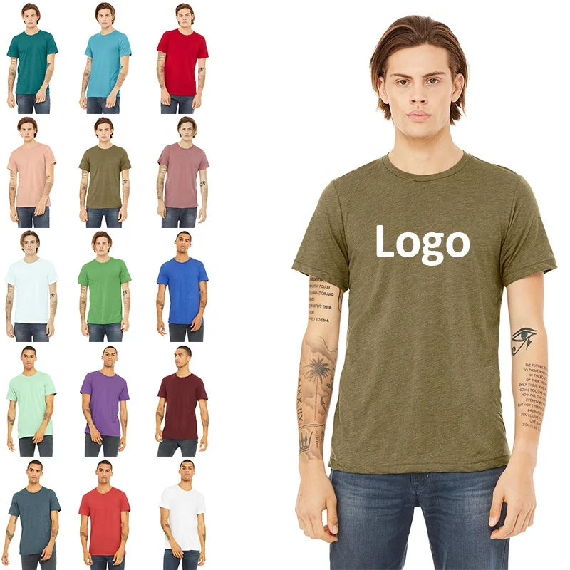 Men Gym 50% Polyester 25% Cotton 25% Rayon Blank Custom  T Shirt, Promotional Gift TCR Tshirts